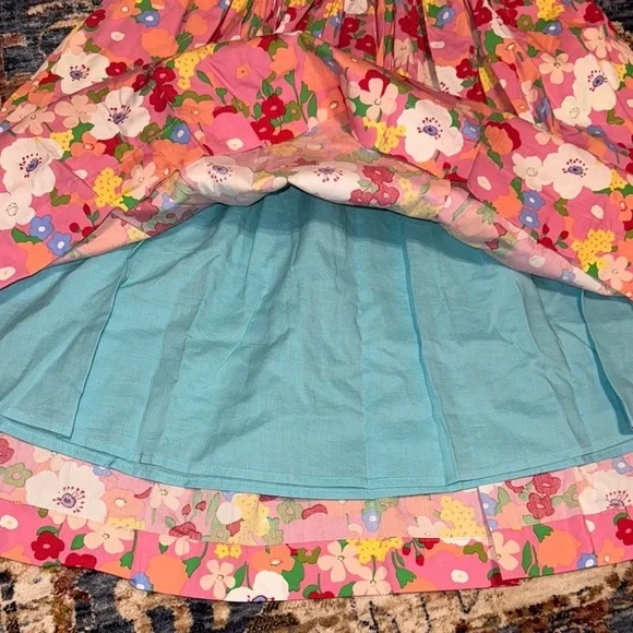 Matilda Jane AD15123 LEAH Colorful Pink Floral Sleeveless Fit & Flare Dress - Picture 8 of 9